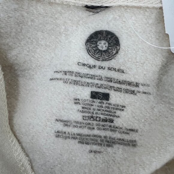 NWT Cirque du Soleil Alegria S Hoodie Pullover Gold Bird Logo Sweatshirt - Picture 3 of 11